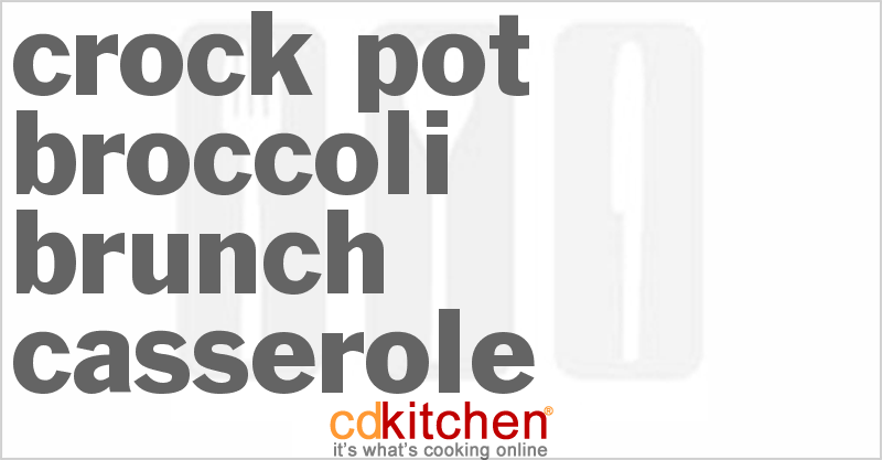 Broccoli Brunch Casserole - CDKitchen.com