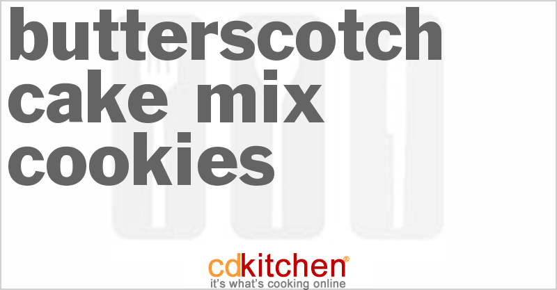 Butterscotch Cake Mix Cookies - CDKitchen.com
