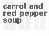 recipe for carrot and red pepper soup