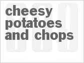 recipe for cheesy slow cooker potatoes and chops