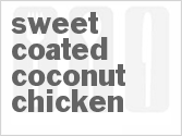 recipe for sweet coated coconut chicken