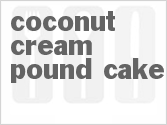 recipe for coconut cream pound cake