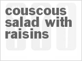 recipe for couscous salad with raisins