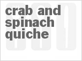 recipe for crab and spinach quiche