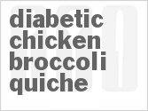 recipe for diabetic chicken-broccoli quiche