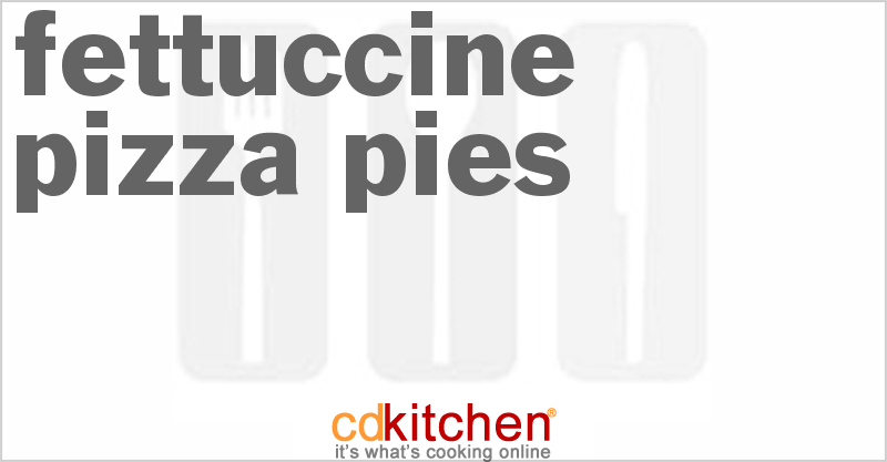 Fettuccine Pizza Pies - CDKitchen.com