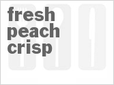 recipe for fresh peach crisp