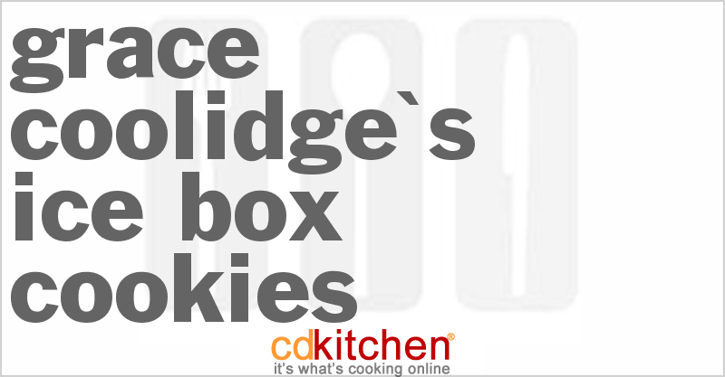 Grace Coolidge's Ice Box Cookies - CDKitchen.com