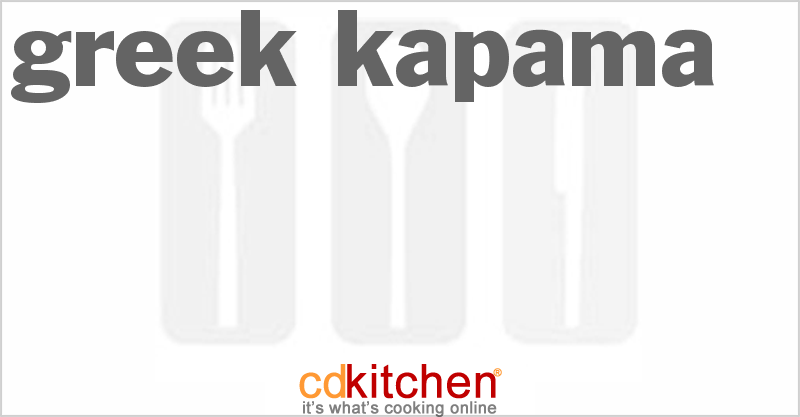 Greek Kapama - CDKitchen.com