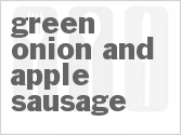 recipe for green onion and apple sausage