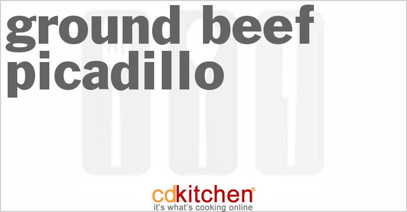 Ground Beef Picadillo - CDKitchen.com