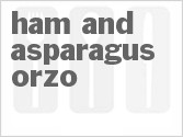 recipe for ham and asparagus orzo
