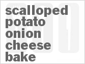 recipe for scalloped potato onion cheese bake