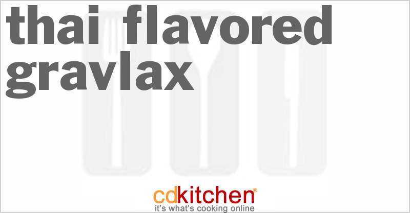 Thai Flavored Gravlax - CDKitchen.com