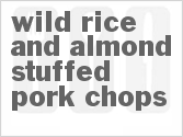 recipe for wild rice and almond stuffed pork chops