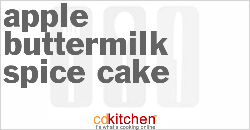 Apple Buttermilk Spice Cake - CDKitchen.com