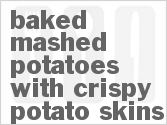 recipe for baked mashed potatoes with crispy potato skins