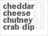 recipe for cheddar cheese chutney crab dip