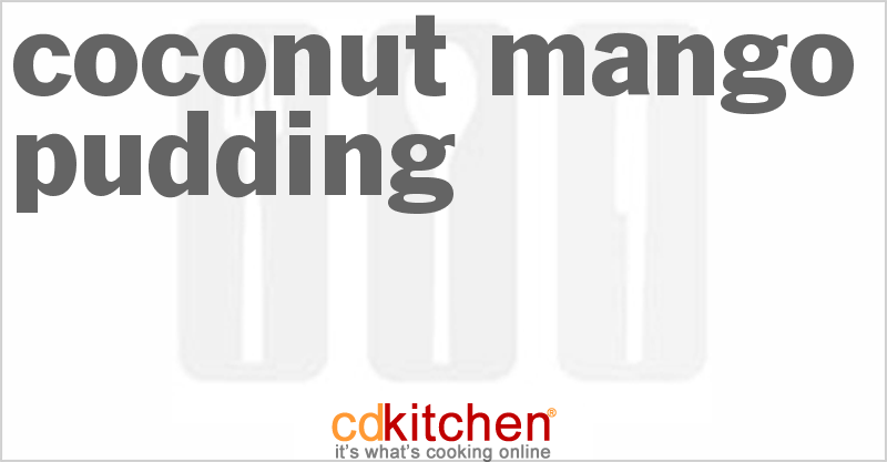 Coconut Mango Pudding - CDKitchen.com