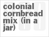recipe for colonial cornbread mix (in a jar)