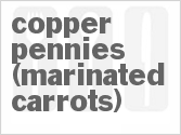recipe for copper pennies (marinated carrots)