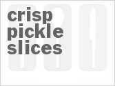 recipe for crisp pickle slices