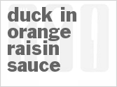 recipe for duck in orange raisin sauce