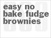 recipe for easy no-bake fudge brownies