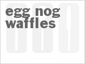 recipe for eggnog waffles