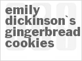 recipe for emily dickinson's gingerbread cookies