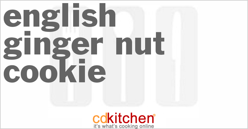 English Ginger Nut Cookie - CDKitchen.com