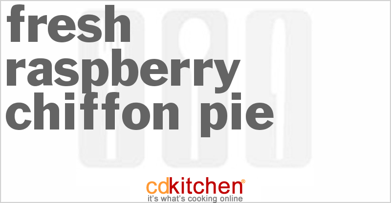 Fresh Raspberry Chiffon Pie - CDKitchen.com