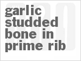 recipe for garlic studded bone in prime rib