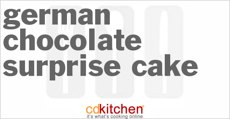 German Chocolate Surprise Cake - CDKitchen.com