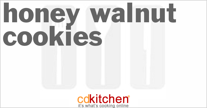 Honey-Walnut Cookies - CDKitchen.com