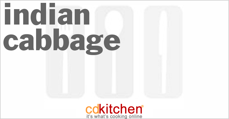 Indian Cabbage - CDKitchen.com