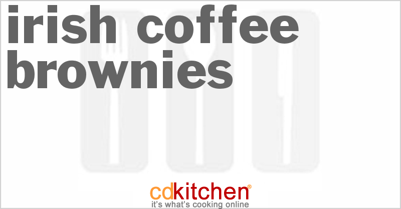 Irish Coffee Brownies - CDKitchen.com