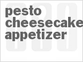 recipe for pesto cheesecake appetizer