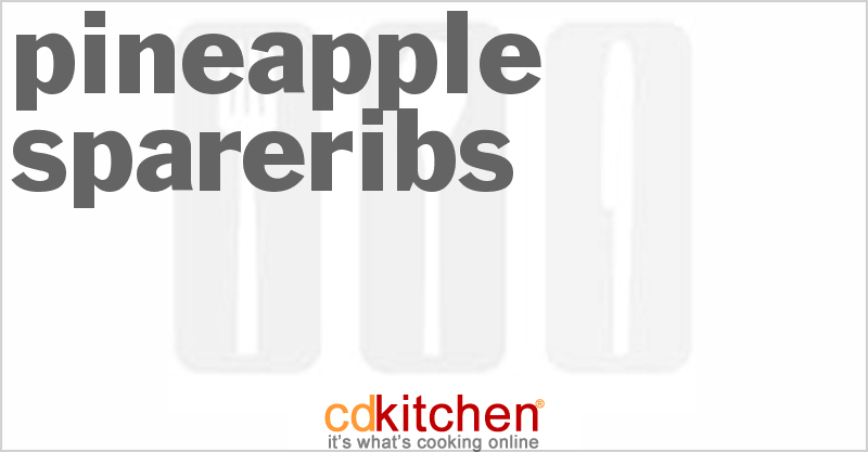 Pineapple Spareribs - CDKitchen.com