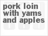 recipe for pork loin with yams and apples
