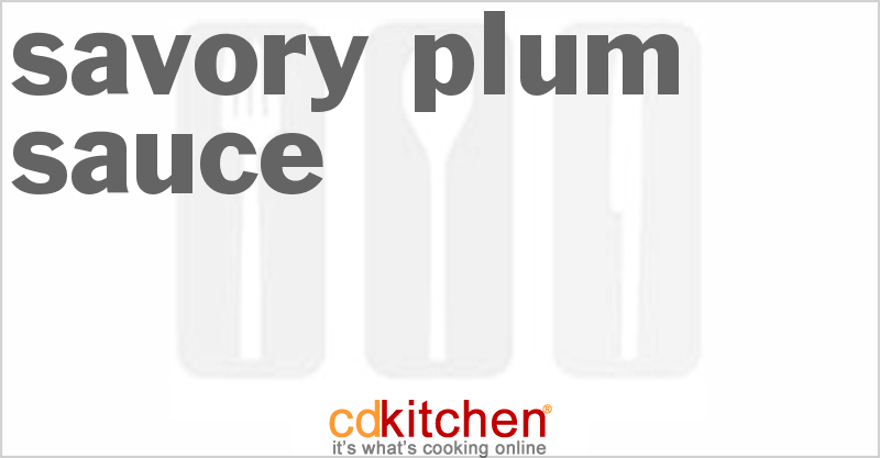 Savory Plum Sauce - CDKitchen.com
