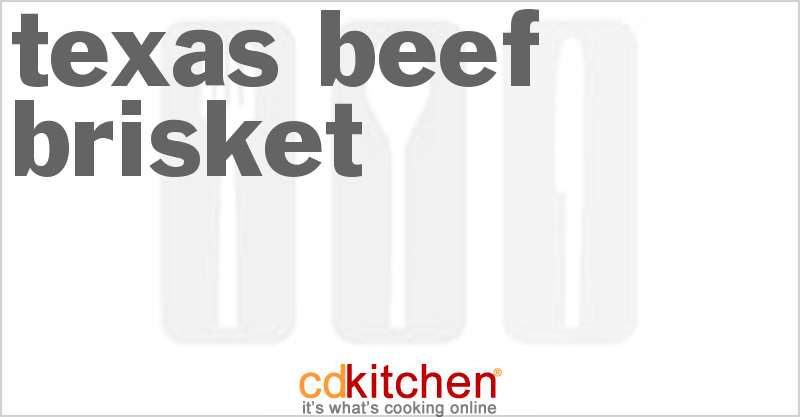 Texas Beef Brisket - CDKitchen.com