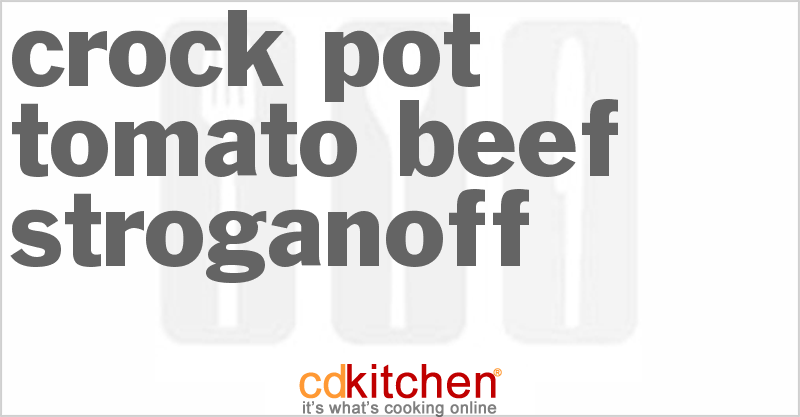Tomato Beef Stroganoff - CDKitchen.com