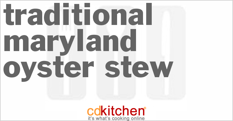 Maryland Oyster Stew