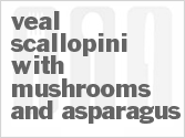 recipe for veal scallopini with mushrooms and asparagus