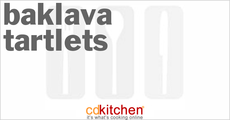 Baklava Tartlets - CDKitchen.com