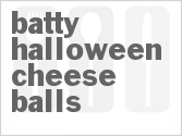 recipe for batty halloween cheese balls