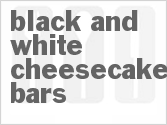 recipe for black and white cheesecake bars