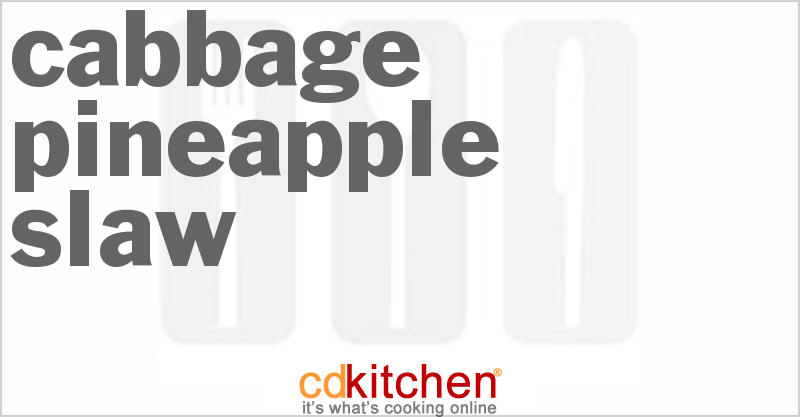 Cabbage Pineapple Slaw - CDKitchen.com