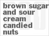 recipe for brown sugar and sour cream candied nuts